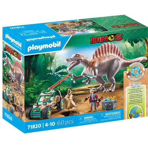 Εικόνα της Playmobil Dinos Επίθεση σπινόσαυρου στο εξερευνητικό όχημα 71820