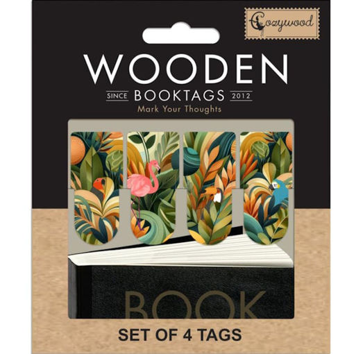 Εικόνα της Σελιδοδείκτες ξύλινοι Cozywood σετ 4τεμ. Arteco