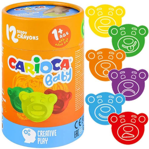 Εικόνα της Κηρομπογιές Carioca baby teddy 12τεμ. 43957