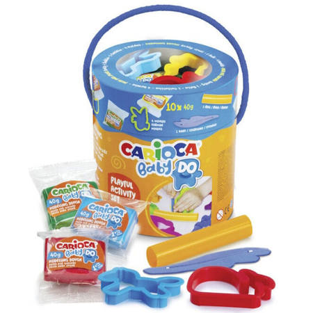 Εικόνα της Πλαστοζυμαράκια Carioca Baby Do 10τεμ. + 6 εργαλεία 43189