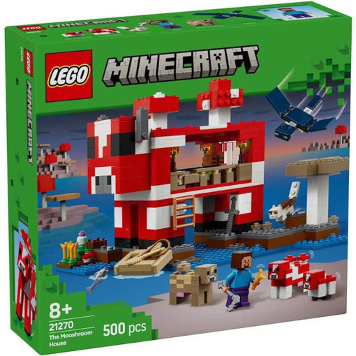 Εικόνα της Lego Minecraft The Mooshroom House 21270