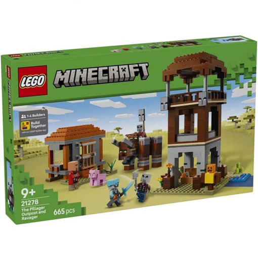 Εικόνα της Lego Minecraft The Pillager Outpost and Ravager 21278