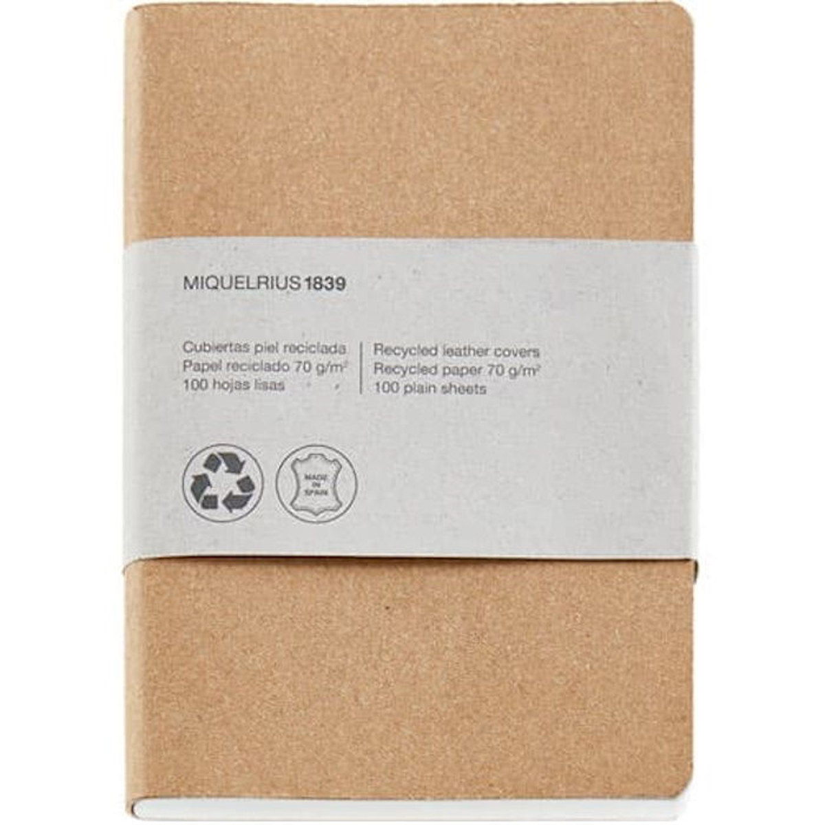 Εικόνα της Σημειωματάριο MQ A6 Recycled Plain 100 Φύλλα Καφέ