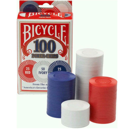Εικόνα της Σετ 100 Μάρκες Poker Bicycle 38.1mm  2gr