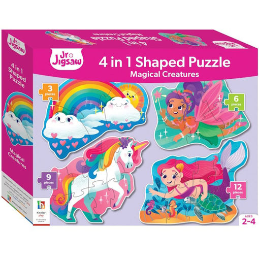 Εικόνα της Shaped 4-in-1 Jigsaws: Mythical Creatures
