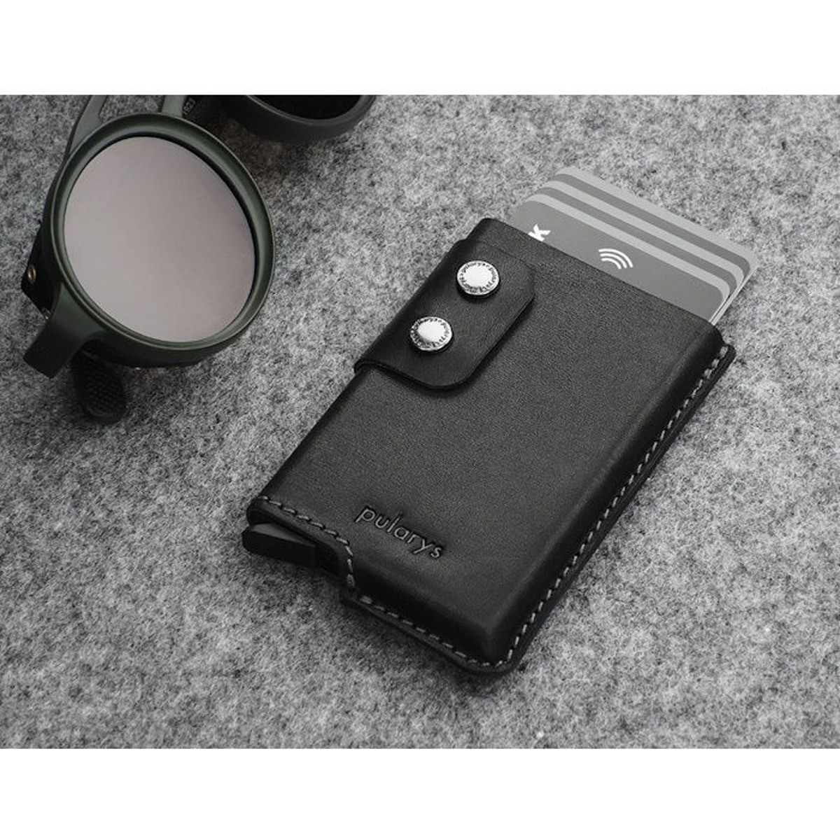Εικόνα της Θήκη καρτών πορτοφόλι Pularys Funky Cards Black 172214101