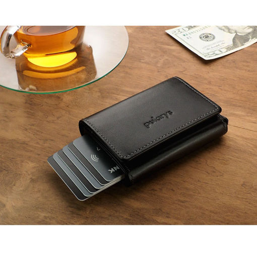 Εικόνα της Θήκη καρτών πορτοφόλι Pularys Bosto Cards Black 172713101