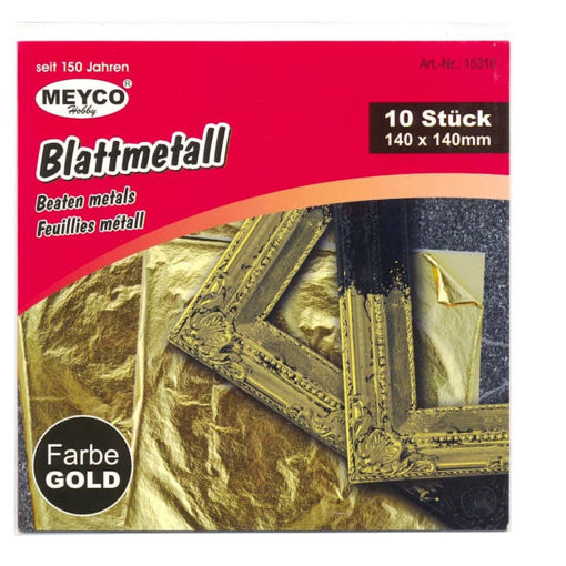 Εικόνα της Φύλλα Χρυσού imitation 14x14cm 25φ. Meyco 15310