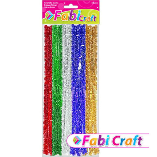 Εικόνα της Σύρμα Πίπας Μεταλλιζέ Fabi 0.6x30cm 50τεμ 5 Χρώματα 130120