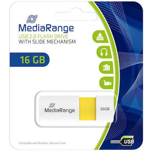 Εικόνα της USB Mediarange 16.GB MR972 Drive Color Edition yellow