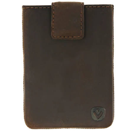 Εικόνα της Θήκη καρτών δερμάτινη Valenta Cardprotector Luxe Vintage Brown 581004