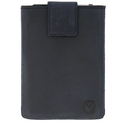 Εικόνα της Θήκη καρτών δερμάτινη Valenta Cardprotector Luxe Vintage Blue 581073