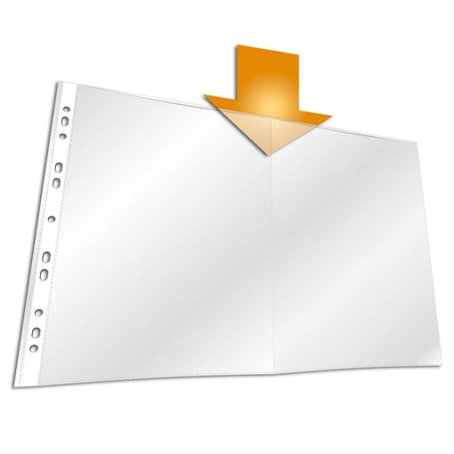 Εικόνα της Ζελατίνες Α3 περφορέ 60mic Durable 267019