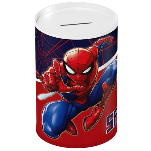 Εικόνα της Κουμπαράς μεταλικός Spiderman 10x15 Diakakis 508522