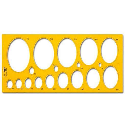 Εικόνα της Στένσιλ ελλείψεις μεγάλο N.73600 Arda