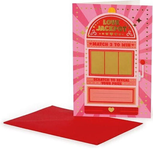Εικόνα της Ευχετήρια κάρτα Legami με scratch & Φάκελο - Love Jackpot BGS0010
