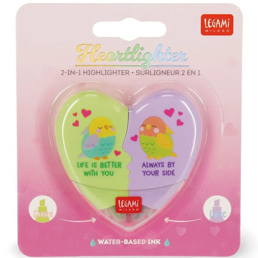 Εικόνα της Μαρκαδόρος Legami 2-in-1 Υπογράμμισης - Heartlighter HSH0002