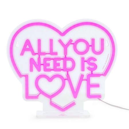 Εικόνα της Διακοσμητικό Φωτιστικό Legami Neon Effect Led - All You Need is Love - It's a Sign VNEL0005