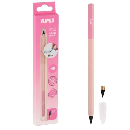 Εικόνα της Infinite pencil Apli Nordik HB pastel pink 19935