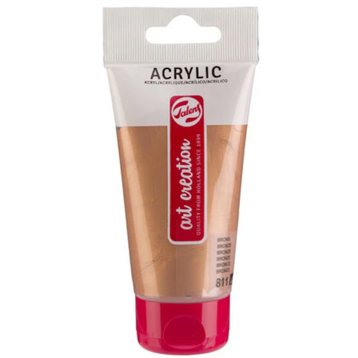 Ακρυλικό χρώμα Talens Art Creation Bronze 811, σωλήνας 75ml, μπροστινή όψη