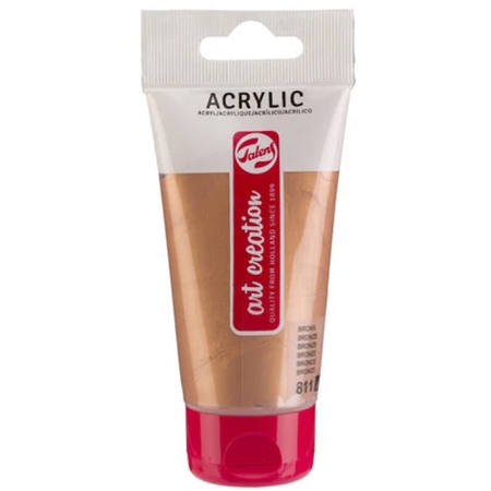 Ακρυλικό χρώμα Talens Art Creation Bronze 811, σωλήνας 75ml, μπροστινή όψη
