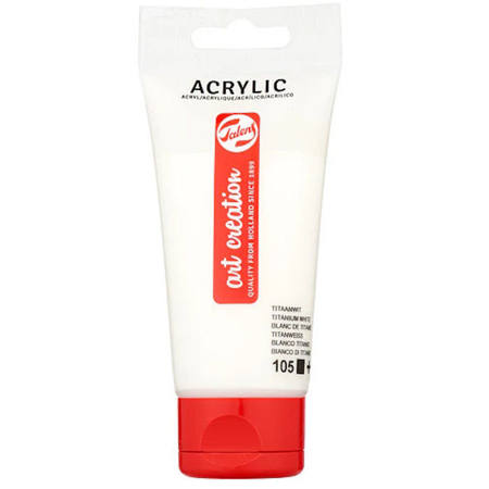 Εικόνα της Acrylic Art Creation 75ml 105 Permanent Titanium White Talens 3511105M
