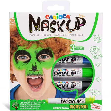 Εικόνα της Χρώματα προσώπου Carioca maskup monster σετ 3τεμ. 43051