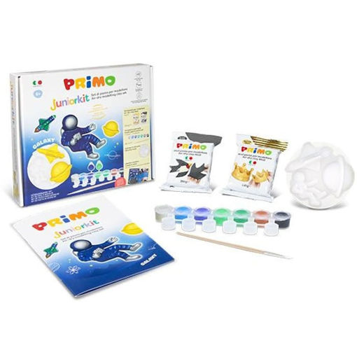 Εικόνα της Juniorkit Primo Galaxy Set (+2 Pastel πηλοί 250gr, καλούπι, τέμπερες,creative book) 7042945