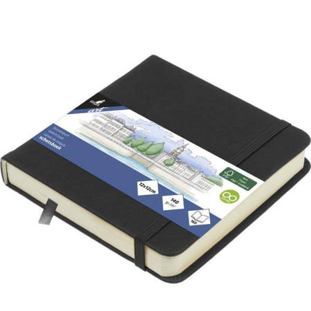 Sketchbook Kangaro 12x12cm Black με σκληρό εξώφυλλο