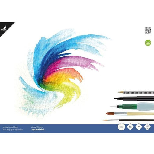 Εικόνα της Μπλοκ ακουαρέλας Kangaro 16φυλ. Α3 300gr. K-5303