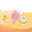 Εικόνα της Juniorkit Primo Sweet Creations Set (+2 Pastel πηλοί 250gr, καλούπι, τέμπερες,creative book) 7042947