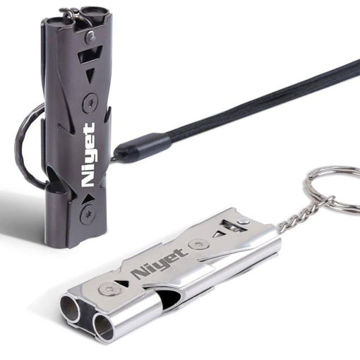 Εικόνα της Σφυρίκτρα μεταλλική έκτακτης ανάγκης Out of the Blue δύο χρώματα