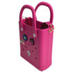 Εικόνα της Tσάντα Cactus Croqbag με διακοσμητικά φούξια 16x20cm CT9560B-24