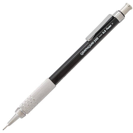 Εικόνα της Μολύβι μηχανικό Pentel Graphgear 500 Black 0.5mm PG525-A