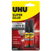 Εικόνα της Κόλλα στιγμής UHU 1+1 Δώρο Control LIQ 2x3gr. 41129