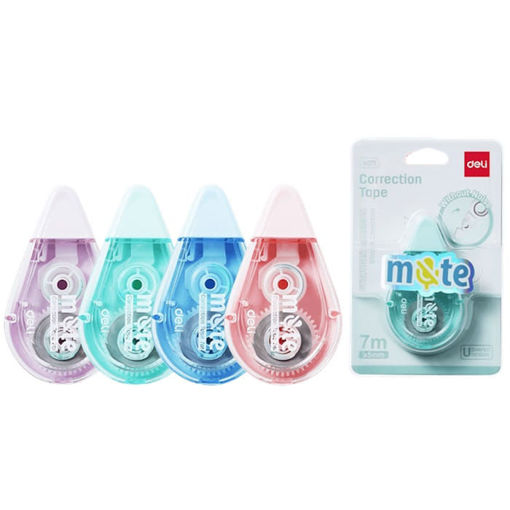 Εικόνα της Διορθωτική ταινία Deli αθόρυβη 5mmx7m EH371 assorti