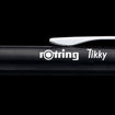 Εικόνα της Στυλό Rotring Tikky Μαύρο Ballpoint 0.7mm με μπλε μελάνι
