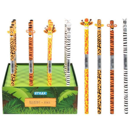 Εικόνα της Μολύβι topper Jungle Animal HB Assorts Stylex