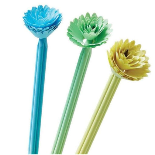 Εικόνα της Μολύβι Osama σχήμα λουλουδιού Rainbow Pastel HB Assorts.