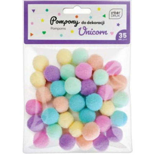 Εικόνα της Μπάλες pompons Interdruk 20mm Unicorn 35τεμ.