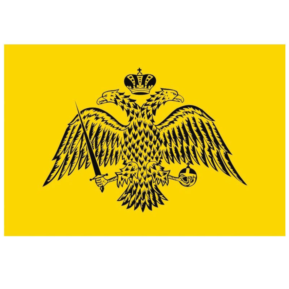 Εικόνα της Σημαία Βυζαντινή 70x110cm ψηφιακή εκτύπωση long life