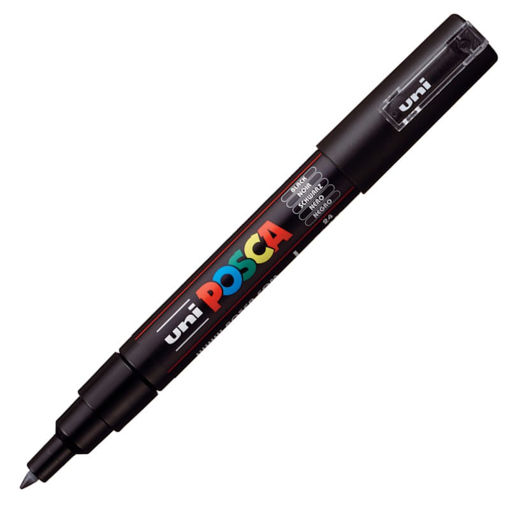 Εικόνα της Μαρκαδόρος Posca PC-1M Black 0.7mm 24 Uni-Ball