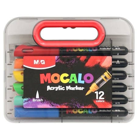 Εικόνα της Μαρκαδόροι M&G Mocalo Acrylic Set 12 APMT80H2
