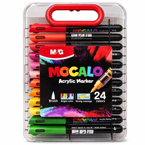 Εικόνα της Μαρκαδόρος M&G Acrylic Marker Set 24 APMT80H3