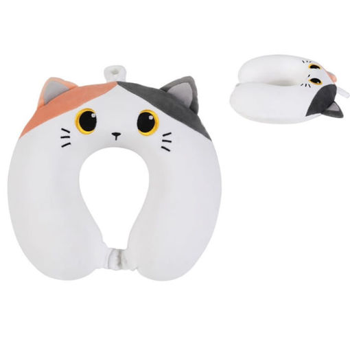 Εικόνα της Μαξιλάρι Total Gift Orange Cat Travel XL182184B 30x30x10cm