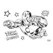 Εικόνα της Μπλοκ ζωγραφικής Diakakis 40φ. Iron Man 23x33cm. Αυτοκόλλητα και Στενσιλ 000506363 ( Δύο σχέδια )