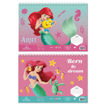 Μπλοκ ζωγραφικής Diakakis Disney Princess Ariel 23x33cm με αυτοκόλλητα 5205698817151