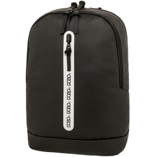 τσάντα πλάτης polo vertzip μαύρη 18 λίτρα