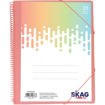 Εικόνα της Σουπλ σπιράλ Skag Α4 20 ζελατίνες pastel 6 χρωμάτων 296663