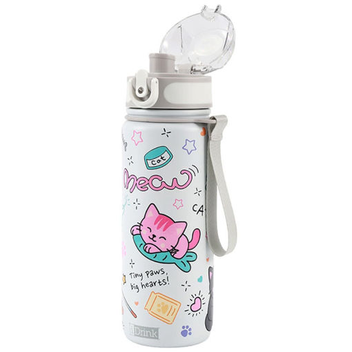 Εικόνα της Θερμός ανοξείδωτος iDrink Cat 595ml ID0557